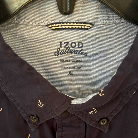 Men's Navy Short Sleeve Shirt - Picture 4 of 7